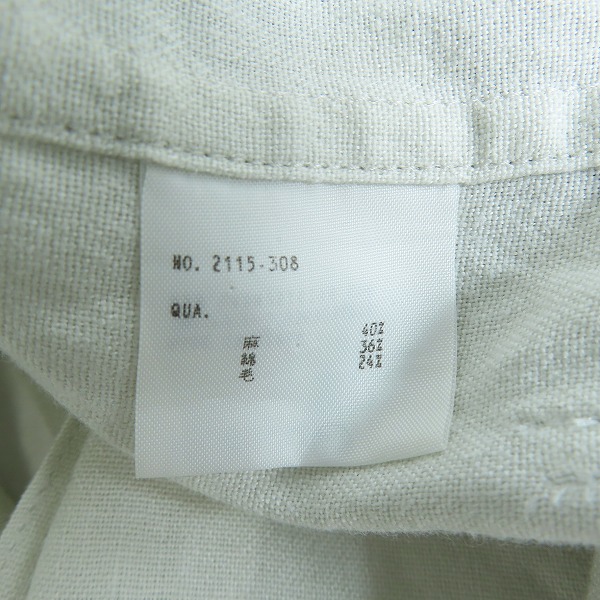 実際に弊社で買取させて頂いたLAD MUSICIAN/ラッドミュージシャン STRETCH SHOP COAT 2115-308/44の画像 3枚目