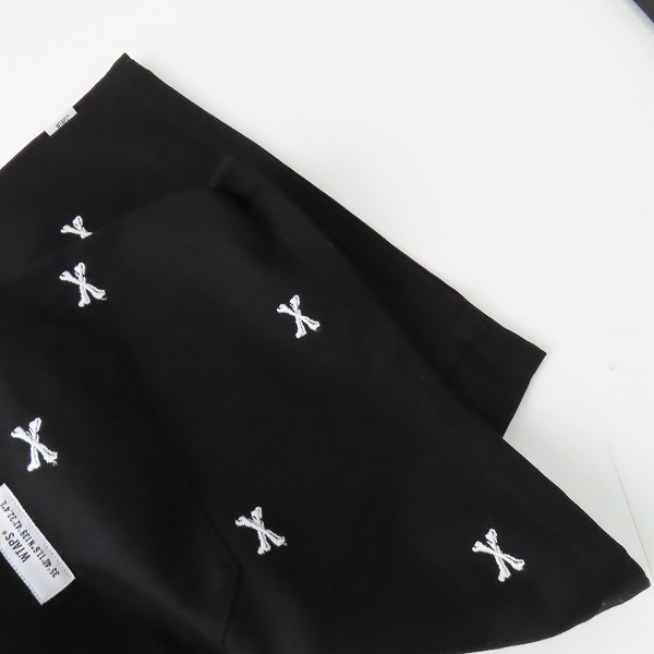 実際に弊社で買取させて頂いた【未使用】WTAPS/ダブルタップス 22SS SEAGULL SHORTS/ボーン刺繍ハーフパンツ 221TQDTｰPTM06/01の画像 7枚目