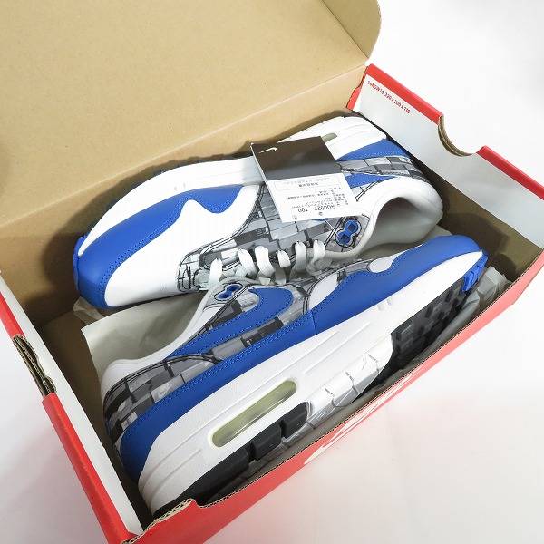 実際に弊社で買取させて頂いた【未使用】NIKE×atmos/ナイキ×アトモス AIR MAX 1 PRNT/エアマックス1 プリント AQ0927-100/26.5の画像 8枚目