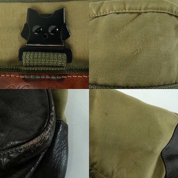 実際に弊社で買取させて頂いたBUZZ RICKSON'S×PORTER/バズリクソンズ×ポーター WilliamGibson/ウィリアムギブソン トートバッグ カーキの画像 9枚目