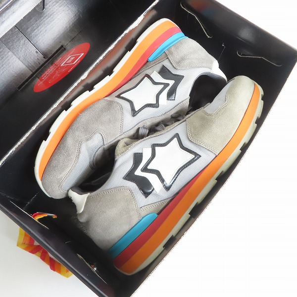 実際に弊社で買取させて頂いたATLANTIC STARS/アトランティックスターズ スニーカー グレー系/43の画像 7枚目