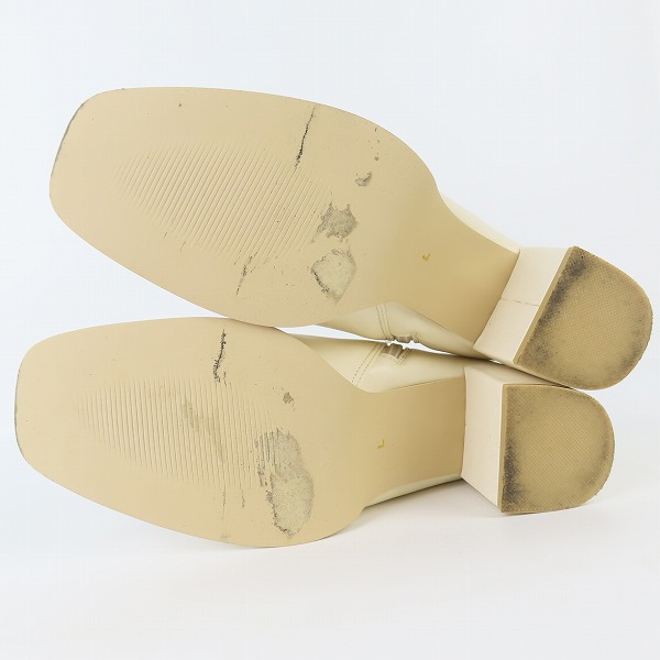 実際に弊社で買取させて頂いたSENSE OF PLACE/センスオブプレイス スクエアトウセンターシームストレッチブーツ アイボリー AA37-2HN001/Lの画像 2枚目