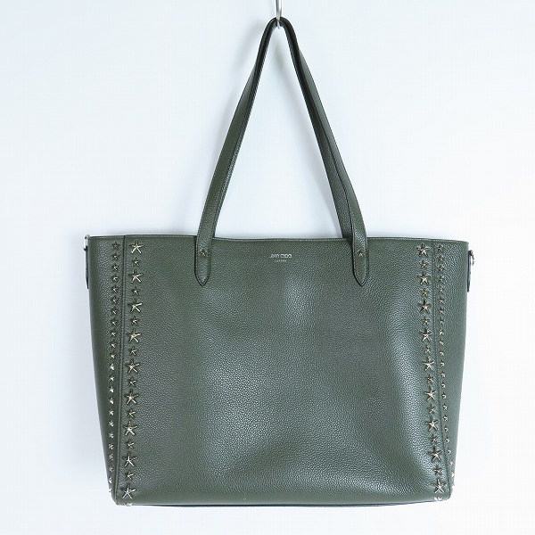 実際に弊社で買取させて頂いたJIMMY CHOO/ジミーチュウ ディーラン スタースタッズ レザー ハンドバッグ 