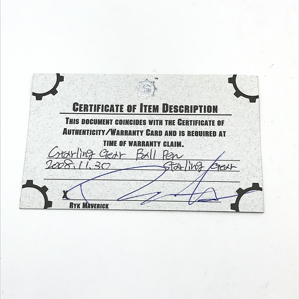 実際に弊社で買取させて頂いた【ギャラ付き】STARLINGEAR/スターリンギア×中山英俊 アクションボールペンの画像 9枚目