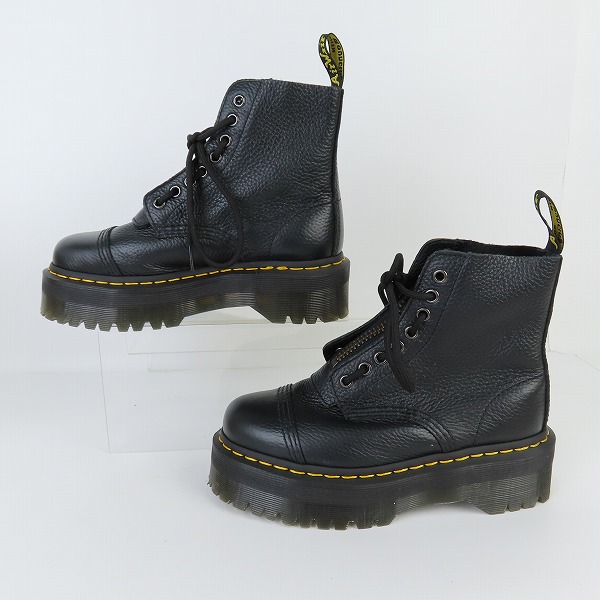 実際に弊社で買取させて頂いたDr.Martens/ドクターマーチン SINCLAIR/シンクレア ジップアップ ジャングルブーツ/シューズ ブラック 22564001/UK4の画像 3枚目