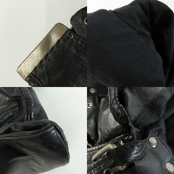 実際に弊社で買取させて頂いたBUFFALO BOBS/バッファローボブズ シープ レザー ショルダー バッグ MFB8501の画像 9枚目