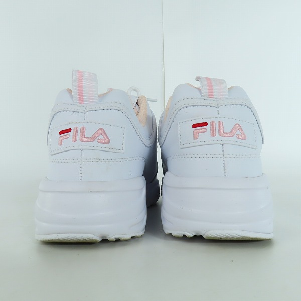 実際に弊社で買取させて頂いたFILA/フィラ DISTRACER HEART/ディストレーサーハート 厚底スニーカー USS21086-128 25の画像 1枚目