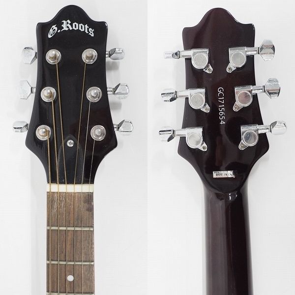 実際に弊社で買取させて頂いた★GrassRoots/グラスルーツ G-AC-45 TSB アコースティックギター/アコギ 薄型ボディ ソフトケース付の画像 2枚目