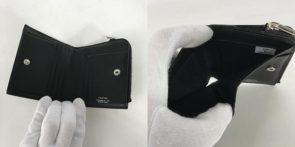 実際に弊社で買取させて頂いたPORTER/ポーター ABLE/エイブル レザー ２つ折りミニ財布 030-03439の画像 4枚目