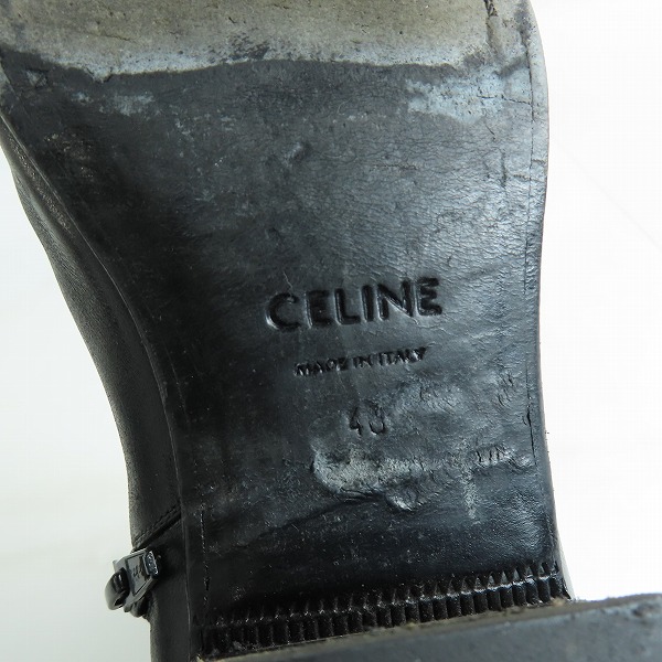 実際に弊社で買取させて頂いたCELINE/セリーヌ ジャクノサイドジップブーツ/ヒールブーツ MG0291/40 の画像 5枚目