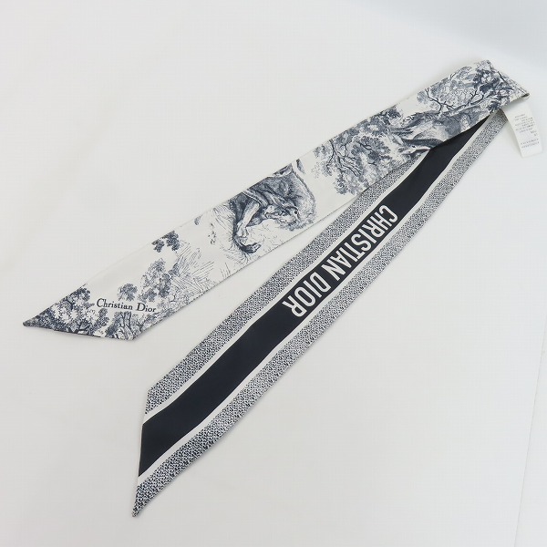 実際に弊社で買取させて頂いたChristian Dior/クリスチャン ディオール シルク スカーフ ミッツァ 15JOU106I602の画像 5枚目