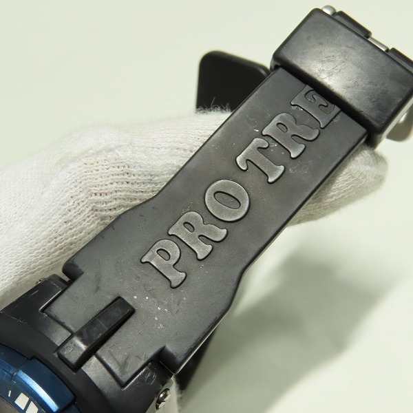 実際に弊社で買取させて頂いたCASIO/カシオ PROTREK/プロトレック トリプルセンサー PRW-3100YB の画像 6枚目