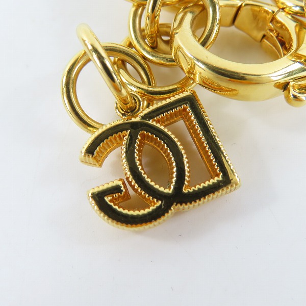 実際に弊社で買取させて頂いたDOLCE & GABBANA/ドルチェ&ガッバーナ DG Logo 喜平チェーン チョーカーネックレス ゴールドの画像 4枚目