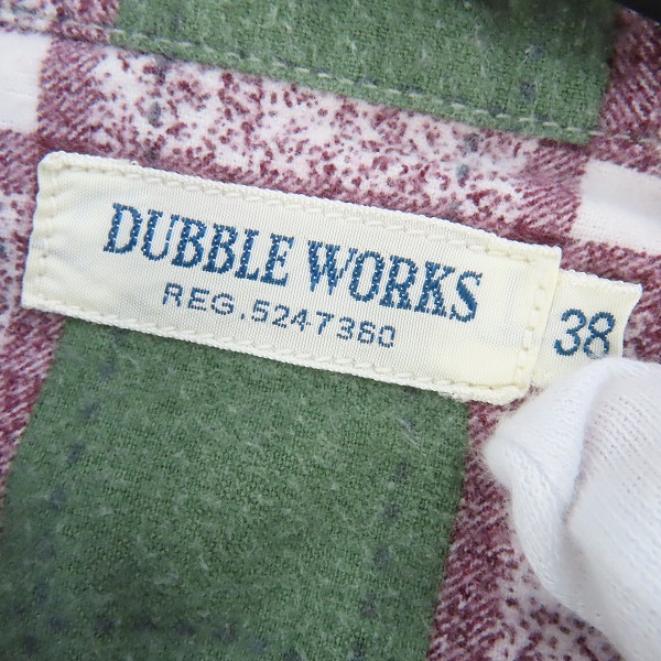 実際に弊社で買取させて頂いたWAREHOUSE/ウェアハウス DUBBLE WORKS ダブルワークス　ネルシャツ 38の画像 2枚目