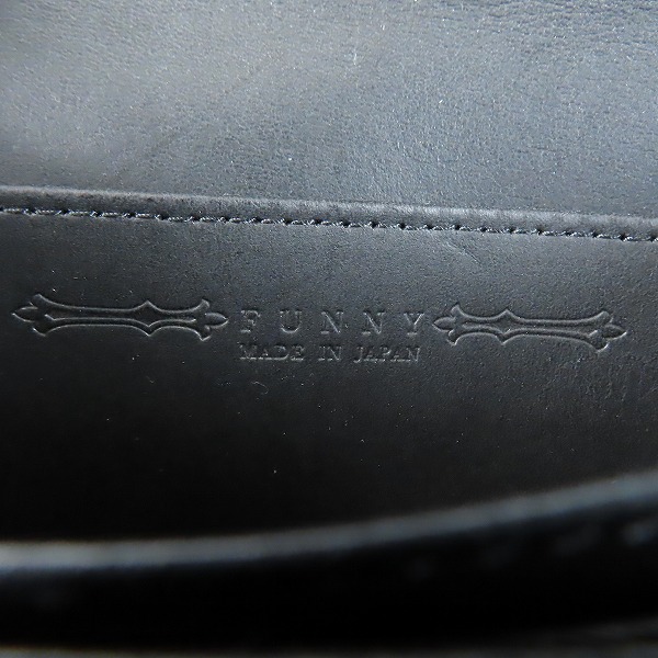 実際に弊社で買取させて頂いたFUNNY/ファニー  長財布 ブラックの画像 5枚目