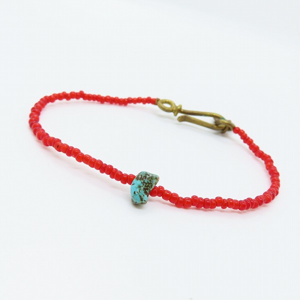 実際に弊社で買取させて頂いたFIRST ARROW'S/ファーストアローズ ブラス/ターコイズ/ビーズ ブレスレット