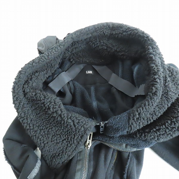 実際に弊社で買取させて頂いたLGB/ルグランブルー ジップパーカー/フーディー BONO-14/SWEAT/M 21112SMK/2の画像 3枚目