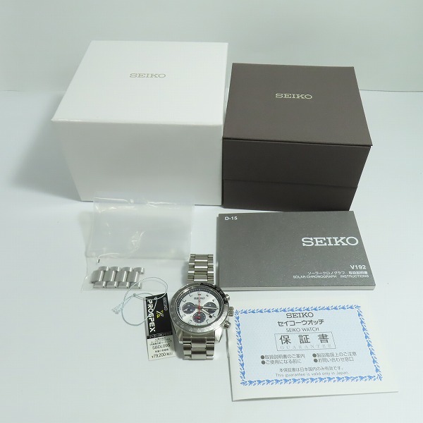 実際に弊社で買取させて頂いたSEIKO/セイコー プロスペックス スピードタイマー ソーラークロノグラフ  腕時計 SBDL095 V192-0AH0 の画像 7枚目