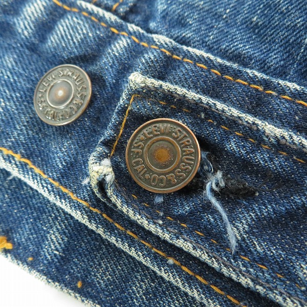 実際に弊社で買取させて頂いたLEVIS/リーバイス デニムジャケット 70505-0210の画像 7枚目