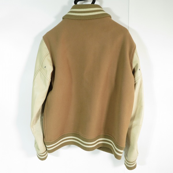 実際に弊社で買取させて頂いたBEAMS/ビームス 袖牛革 スタジャン BMJ-272-BMS061-3/11-18-0245-202 /Lの画像 1枚目