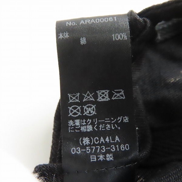 実際に弊社で買取させて頂いたCA4LA/カシラ PAINTING キャップ ARA00061の画像 6枚目