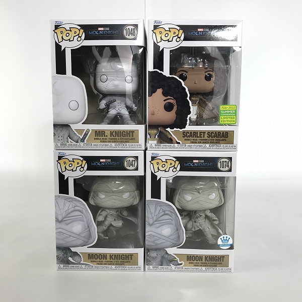 実際に弊社で買取させて頂いたFunko/ファンコ Pop/ポップ MOON KNIGHT/ムーンナイト Mr.ナイト/スカーレットスカラベ フィギュア 4点セット
