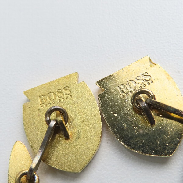 実際に弊社で買取させて頂いたHUGO BOSS/ヒューゴボス CROCODILE/クロコダイル  カフスボタン コインケース 2点セットの画像 3枚目
