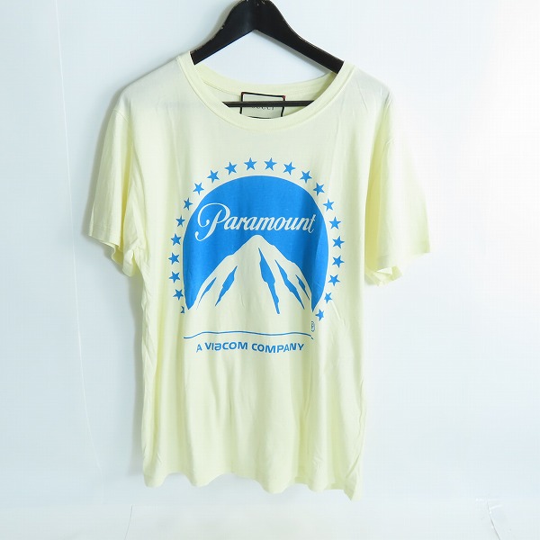 実際に弊社で買取させて頂いた【JPタグ】GUCCI×Paramount/グッチ×パラマウント ロゴプリント 半袖Tシャツ 493117 X3P80/S 