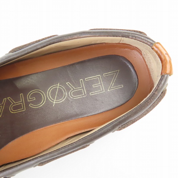 実際に弊社で買取させて頂いたCOLE HAAN/コールハーン ZEROGRAND/ゼログランド キャンプ モック ドライバー レザー C25996/11の画像 4枚目