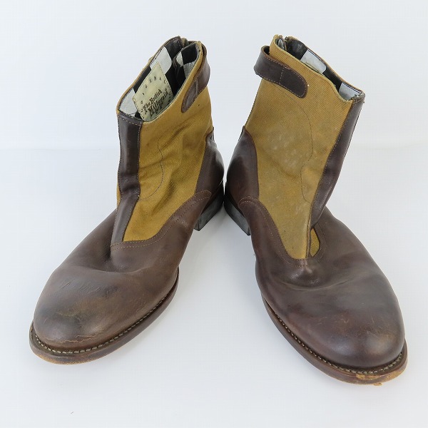 実際に弊社で買取させて頂いたTRIUMPH×Paul Smith/トライアンフ×ポールスミス バックジップ ワークブーツ/8