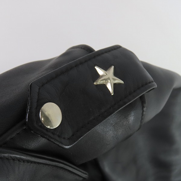 実際に弊社で買取させて頂いたPERFECTO by Schott/パーフェクト バイ ショット ダブルライダースジャケット ブラック/32の画像 4枚目