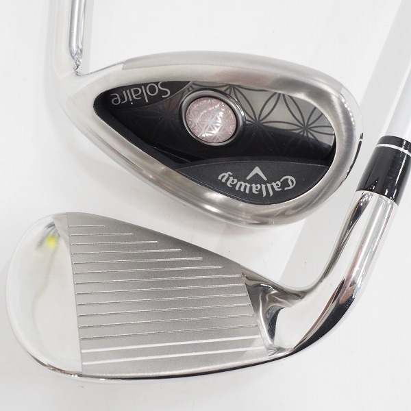 実際に弊社で買取させて頂いた【番手欠品有り】Callaway SOLAIRE/キャロウェイ ソレイル  レディースクラブ 5本セット FLEX：L キャディバッグ付きの画像 3枚目