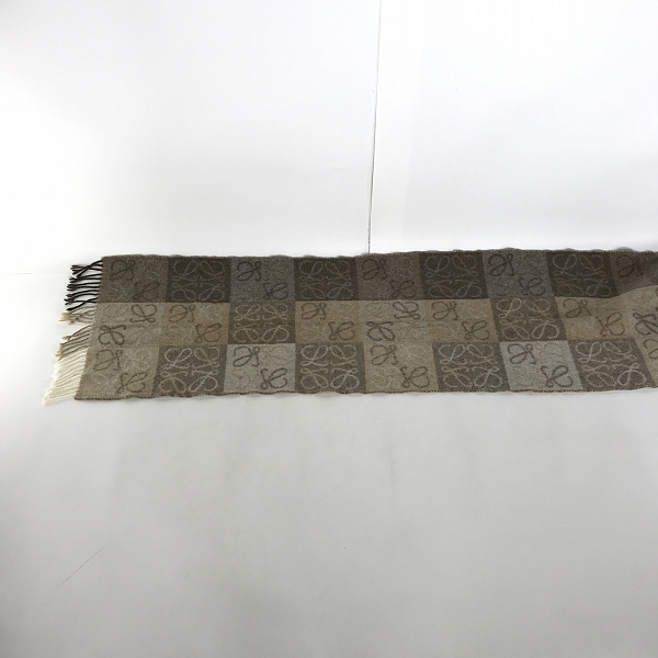 実際に弊社で買取させて頂いたLOEWE/ロエベ アナグラム マフラー ストール/28003861の画像 4枚目