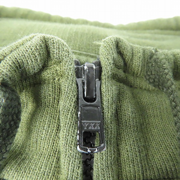 実際に弊社で買取させて頂いたTENDERLOIN/テンダーロイン ZIP UP SWEAT ジップアップスウェット OLIVE/Mの画像 6枚目