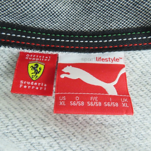 実際に弊社で買取させて頂いたPUMA×Ferrari/プーマ×フェラーリ ジップアップジャケット 560956 XLの画像 2枚目