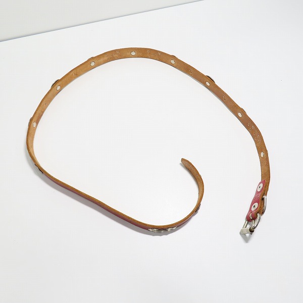 実際に弊社で買取させて頂いたBACKBONE×HTC/バックボーン エイチティーシー コラボ スタッズ コンチョ 付きベルト /36の画像 8枚目