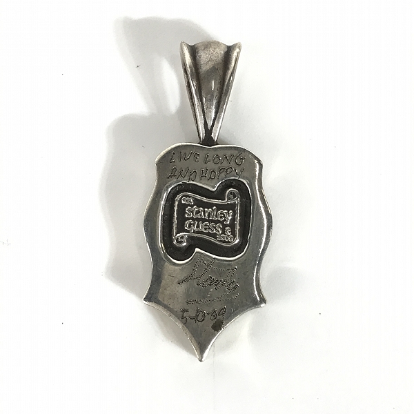 実際に弊社で買取させて頂いた【ギャラ付き】STANLEY GUESS/スタンリーゲス ウッド シェルインレイペンダントトップの画像 2枚目