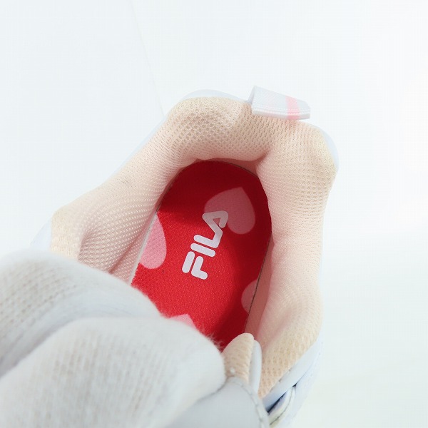 実際に弊社で買取させて頂いたFILA/フィラ DISTRACER HEART/ディストレーサーハート 厚底スニーカー USS21086-128 25の画像 4枚目