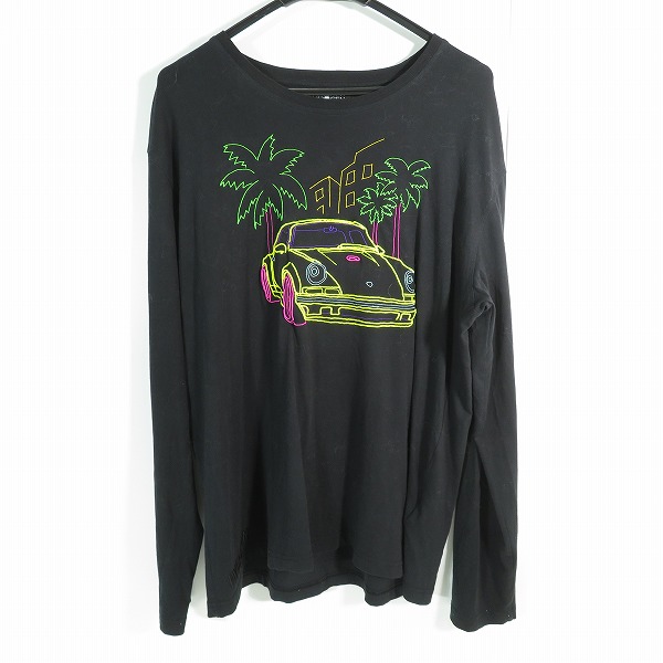 実際に弊社で買取させて頂いたHydrogen/ハイドロゲン カーイラスト刺繍 ロングTシャツ XXL