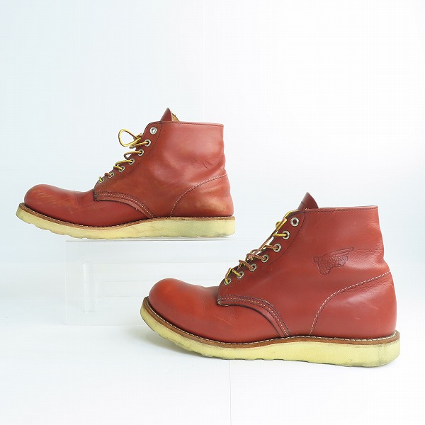 実際に弊社で買取させて頂いたRED WING/レッドウィング プレーントゥ ブーツ 9105/9.5Dの画像 3枚目
