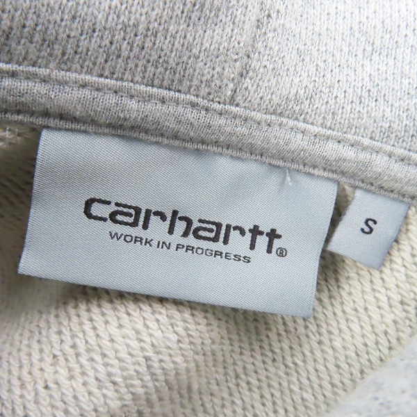 実際に弊社で買取させて頂いたCarhartt WIP/カーハート フーデッドスクエアラベルジャケット ジップアップ パーカー A201011/Sの画像 2枚目