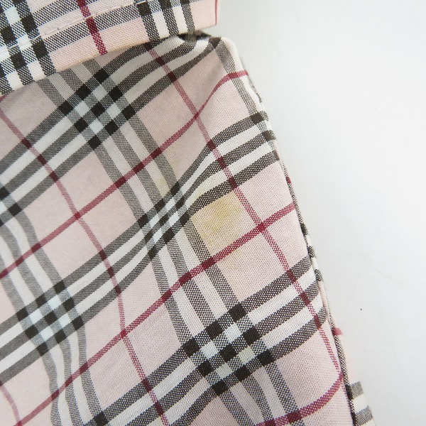 実際に弊社で買取させて頂いたBURBERRY BLUE LABEL/バーバリーブルーレーベル チェックシャツ FE526-100 38の画像 6枚目