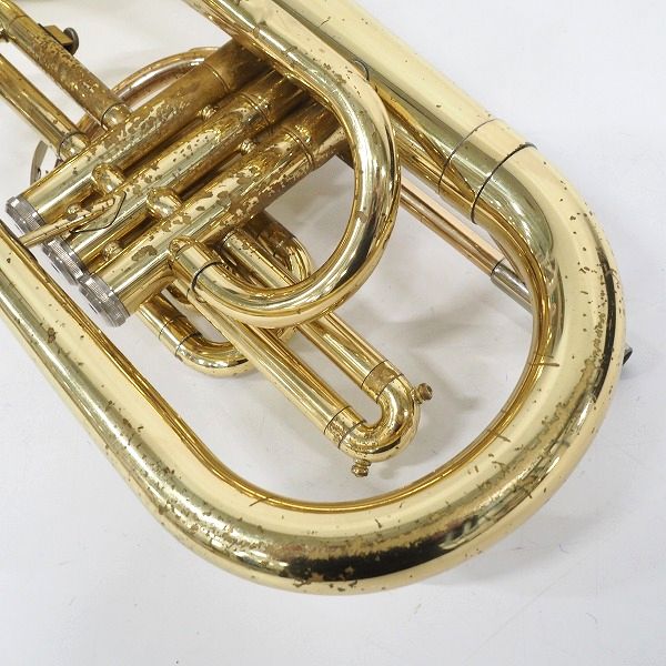 実際に弊社で買取させて頂いた★【使用感有り】YAMAHA/ヤマハ YMP-201M/YMP201M マーチングメロフォン ゴールド ハードケース付の画像 8枚目