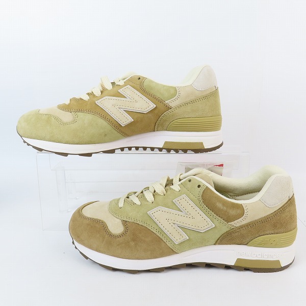 実際に弊社で買取させて頂いた【未使用】NEW BALANCEｘBEAMS/ニューバランス×ビームス 40th 別注 ベージュマルチ CM1400BB/26.0の画像 3枚目