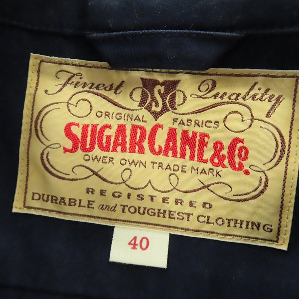 実際に弊社で買取させて頂いたSugar Cane/シュガーケーン コットンスポーツジャケット SC13005/40の画像 2枚目