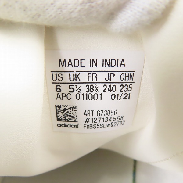 実際に弊社で買取させて頂いたadidas×EDIFICE/アディダス×エディフィス STAN SMITH/スタンスミス イエナ GZ3056/24.0の画像 5枚目