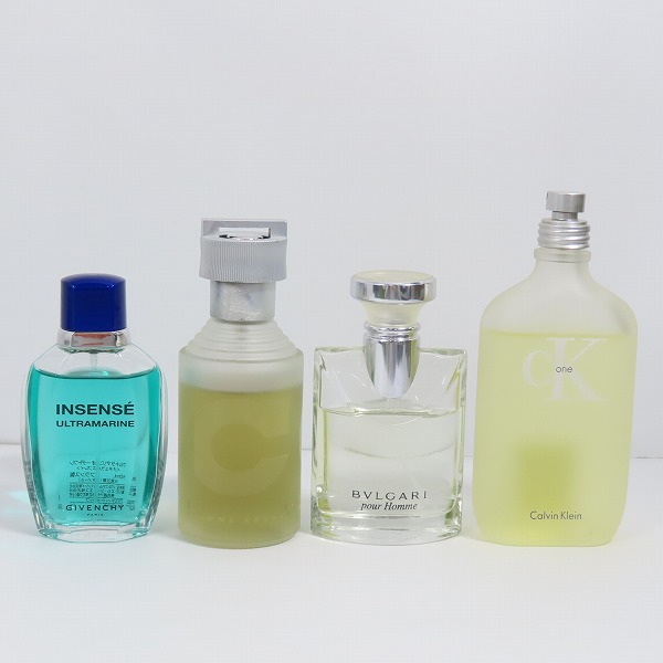 実際に弊社で買取させて頂いたジャンヌ アルテス CO2/カルバン・クライン/ブルガリ/ジバンシィ 香水 4点セット