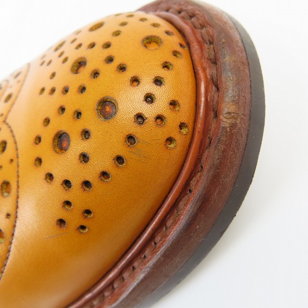実際に弊社で買取させて頂いたTricker's/トリッカーズ MALTON/モルトン ウイングチップ ブーツ ブラウン M2508/9の画像 7枚目