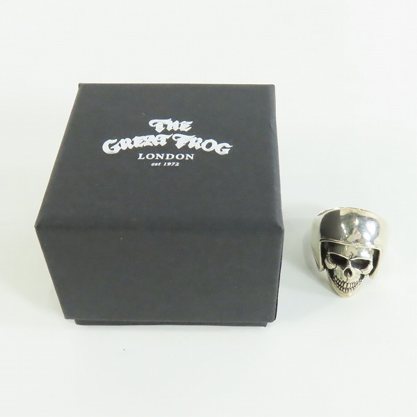 実際に弊社で買取させて頂いたTHE GREAT FROG/ザ グレートフロッグ バイカースカルリング/Biker Skull Ring 25号-25.5号の画像 7枚目