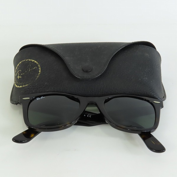実際に弊社で買取させて頂いたRay-Ban/レイバン WAYFARER/ウェイファーラー サングラス/アイウェア RB2140 902の画像 9枚目